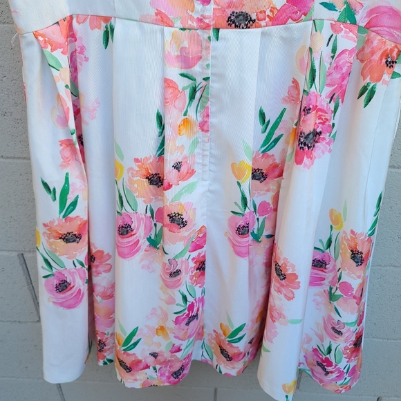 Modcloth | Hotline Watercolor Pink Spring Floral A-line Tulle Dress Plus Size 3X - Picture 14 of 16